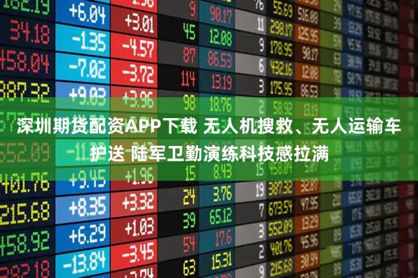 深圳期货配资APP下载 无人机搜救、无人运输车护送 陆军卫勤演练科技感拉满